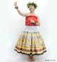 Hula Blouse & Pa'u Set-Up with Moana Kahiko Print / Luxury Collection / J3174-6