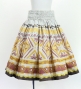 Hula Blouse & Pa'u Set-Up with Moana Kahiko Print / Luxury Collection / J3174-6