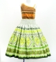 Hula Blouse & Pa'u Set-Up with Moana Kahiko Print / Luxury Collection / J3174-8
