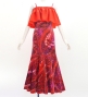 Hula Long Multi Way Dress with Velvet & Koshibo / Luxury Collection / Dark Red / J3175drd