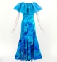 Hula Long Multi Way Dress with Velvet & Koshibo / Luxury Collection / Light Blue / J3175lbl