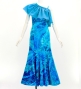 Hula Long Multi Way Dress with Velvet & Koshibo / Luxury Collection / Light Blue / J3175lbl