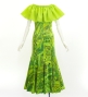 Hula Long Multi Way Dress with Velvet & Koshibo / Luxury Collection / Light Green / J3175lgr