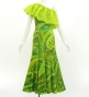Hula Long Multi Way Dress with Velvet & Koshibo / Luxury Collection / Light Green / J3175lgr