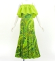 Hula Long Multi Way Dress with Velvet & Koshibo / Luxury Collection / Light Green / J3175lgr