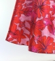 Hula Long Dress with Hawaiian Flower Print / Luxury Collection / Red / J3176rd
