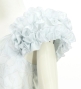 Hula Long Dress with Hawaiian Flower Print / Luxury Collection / White / J3176wh