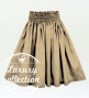 Hula Solid Shantung Pa'u Skirt / Luxury Collection / Beige / J3177be