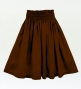 Hula Solid Shantung Pa'u Skirt / Luxury Collection / Brown / J3177br