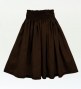 Hula Solid Shantung Pa'u Skirt / Luxury Collection / Dark Brown / J3177dbr