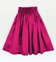Hula Solid Shantung Pa'u Skirt / Luxury Collection / Dark Pink / J3177dpi