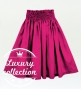 Hula Solid Shantung Pa'u Skirt / Luxury Collection / Dark Pink / J3177dpi