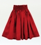 Hula Solid Shantung Pa'u Skirt / Luxury Collection / Dark Red / J3177drd