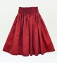 Hula Solid Shantung Pa'u Skirt / Luxury Collection / Dark Red 2 / J3177drd2