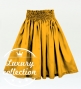 Hula Solid Shantung Pa'u Skirt / Luxury Collection / Dark Yellow / J3177dye