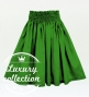 Hula Solid Shantung Pa'u Skirt / Luxury Collection / Emerald Green / J3177egr