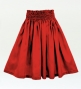 Hula Solid Shantung Pa'u Skirt / Luxury Collection / Red / J3177rd
