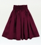 Hula Solid Shantung Pa'u Skirt / Luxury Collection / Wine / J3177wi