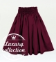 Hula Solid Shantung Pa'u Skirt / Luxury Collection / Wine / J3177wi