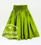 Hula Solid Shantung Pa'u Skirt / Luxury Collection / Yellow Green / J3177yegr