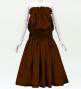 Hula Solid Blouse & Pa'u Set-Up / Luxury Collection / Brown / J3178br