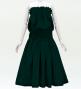 Hula Solid Blouse & Pa'u Set-Up / Luxury Collection / Dark Green / J3178dgr