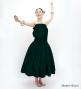 Hula Solid Blouse & Pa'u Set-Up / Luxury Collection / Dark Green / J3178dgr