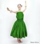 Hula Solid Blouse & Pa'u Set-Up / Luxury Collection / Emerald Green / J3178egr