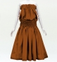 Hula Solid Blouse & Pa'u Set-Up / Luxury Collection / Light Brown / J3178lbr