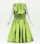 Hula Solid Blouse & Pa'u Set-Up / Luxury Collection / Yellow Brown / Light Green / J3178lgr
