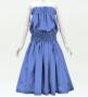 Hula Solid Blouse & Pa'u Set-Up / Luxury Collection / Marine Blue / J3178mbl