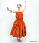 Hula Solid Blouse & Pa'u Set-Up / Luxury Collection / Orange / J3178or