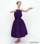 Hula Solid Blouse & Pa'u Set-Up / Luxury Collection / Purple / J3178pu