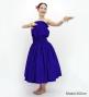 Hula Solid Blouse & Pa'u Set-Up / Luxury Collection / Royal Blue / J3178rbl