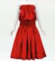 Hula Solid Blouse & Pa'u Set-Up / Luxury Collection / Red / J3178rd