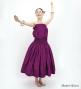 Hula Solid Blouse & Pa'u Set-Up / Luxury Collection / Red Purple / J3178rdpu