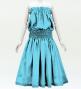 Hula Solid Blouse & Pa'u Set-Up / Luxury Collection / Sky Blue / J3178sbl