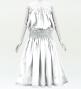Hula Solid Blouse & Pa'u Set-Up / Luxury Collection / White / J3178wh