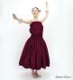 Hula Solid Blouse & Pa'u Set-Up / Luxury Collection / Wine / J3178wi