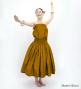 Hula Solid Blouse & Pa'u Set-Up / Luxury Collection / Yellow Brown / J3178yebr