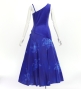 Hula One Shoulder Dress with Lily/ Luxury Collection / Blue / J3182bl