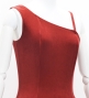 Hula One Shoulder Dress with Lily/ Luxury Collection / Red / J3182rd