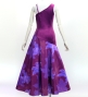 Hula One Shoulder Dress with Lily/ Luxury Collection / Red Purple / J3182rdpu
