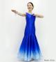 Hula Long Gradation Dress / Luxury Collection /  Blue  & White / J3191blwh