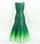 Hula Long Gradation Dress / Luxury Collection / Green  & White / J3191grwh