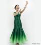 Hula Long Gradation Dress / Luxury Collection / Green  & White / J3191grwh
