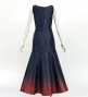 Hula Long Gradation Dress / Luxury Collection / Navy & Dark Red / J3191nvdrd