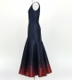 Hula Long Gradation Dress / Luxury Collection / Navy & Dark Red / J3191nvdrd