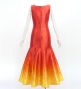 Hula Long Gradation Dress / Luxury Collection / Orange & Yellow / J3191orye