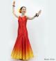 Hula Long Gradation Dress / Luxury Collection / Orange & Yellow / J3191orye